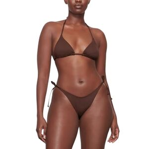 SKIMS 2 Pieces Triangle Top & Dippy Tie Bikini Bottom